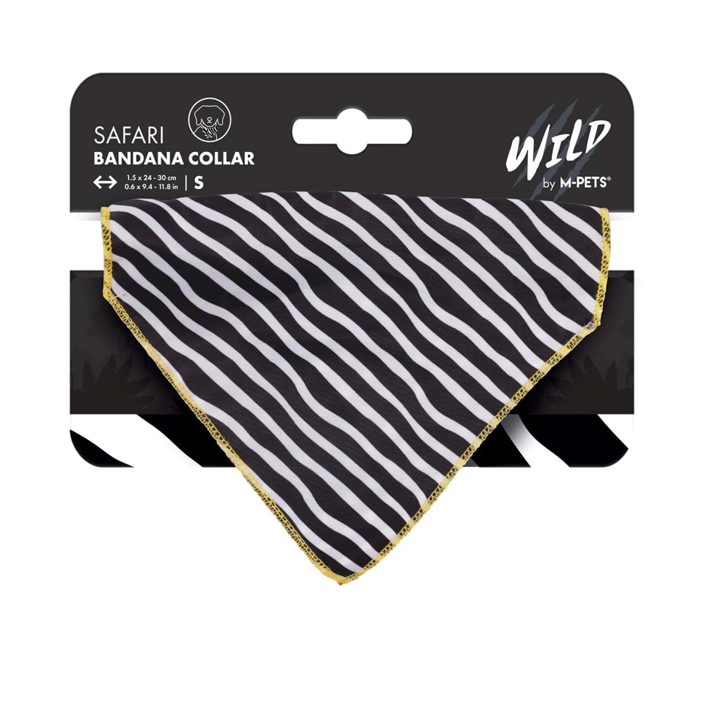 10841399 M-PETS WILD SAFARI BANDANA COLLAR (S)