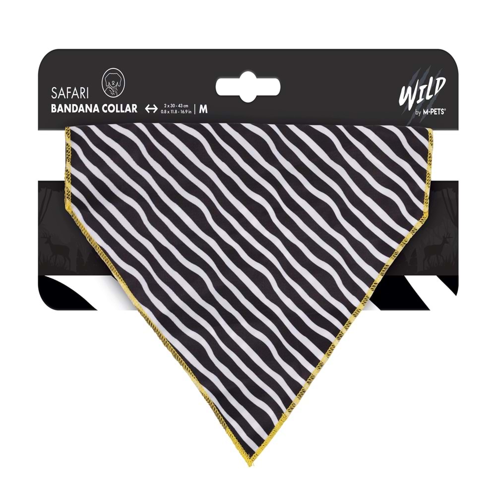 10841499 M-PETS WILD SAFARI BANDANA COLLAR (M)