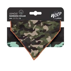 10841799 M-PETS WILD JUNGLE BANDANA COLLAR (S)