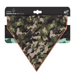 10841999 M-PETS WILD JUNGLE BANDANA COLLAR (L)
