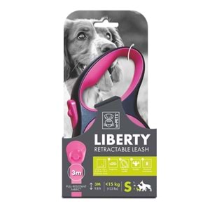 10842599 M-PETS LIBERTY OTOMATİK GEZDİRME ŞERİT 3MT/PINK (S)