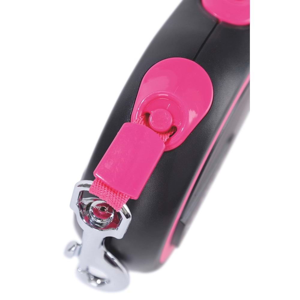 10842799 M-PETS LIBERTY OTOMATİK GEZDİRME ŞERİT 8MT/PINK (L)