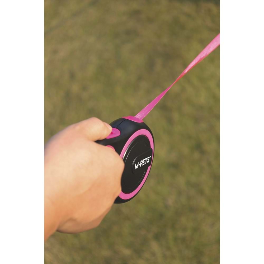 10842799 M-PETS LIBERTY OTOMATİK GEZDİRME ŞERİT 8MT/PINK (L)
