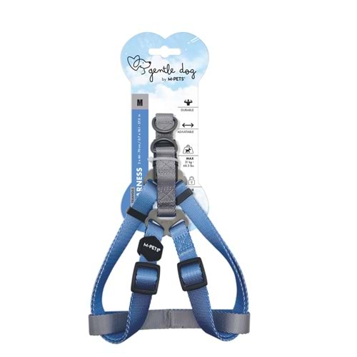 10847299 M-PETS GENTLE DOG TRİANGLE GÖĞÜS TASMASI BLUE (M)