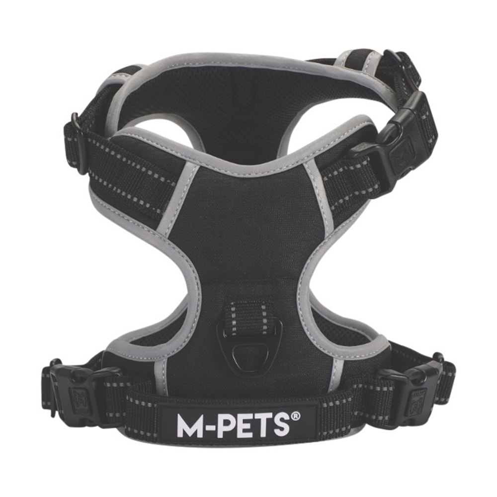 10854799 M-PETS HIKING REFLEKTÖRLÜ SOFT SIRT TASMASI BLACK (S)