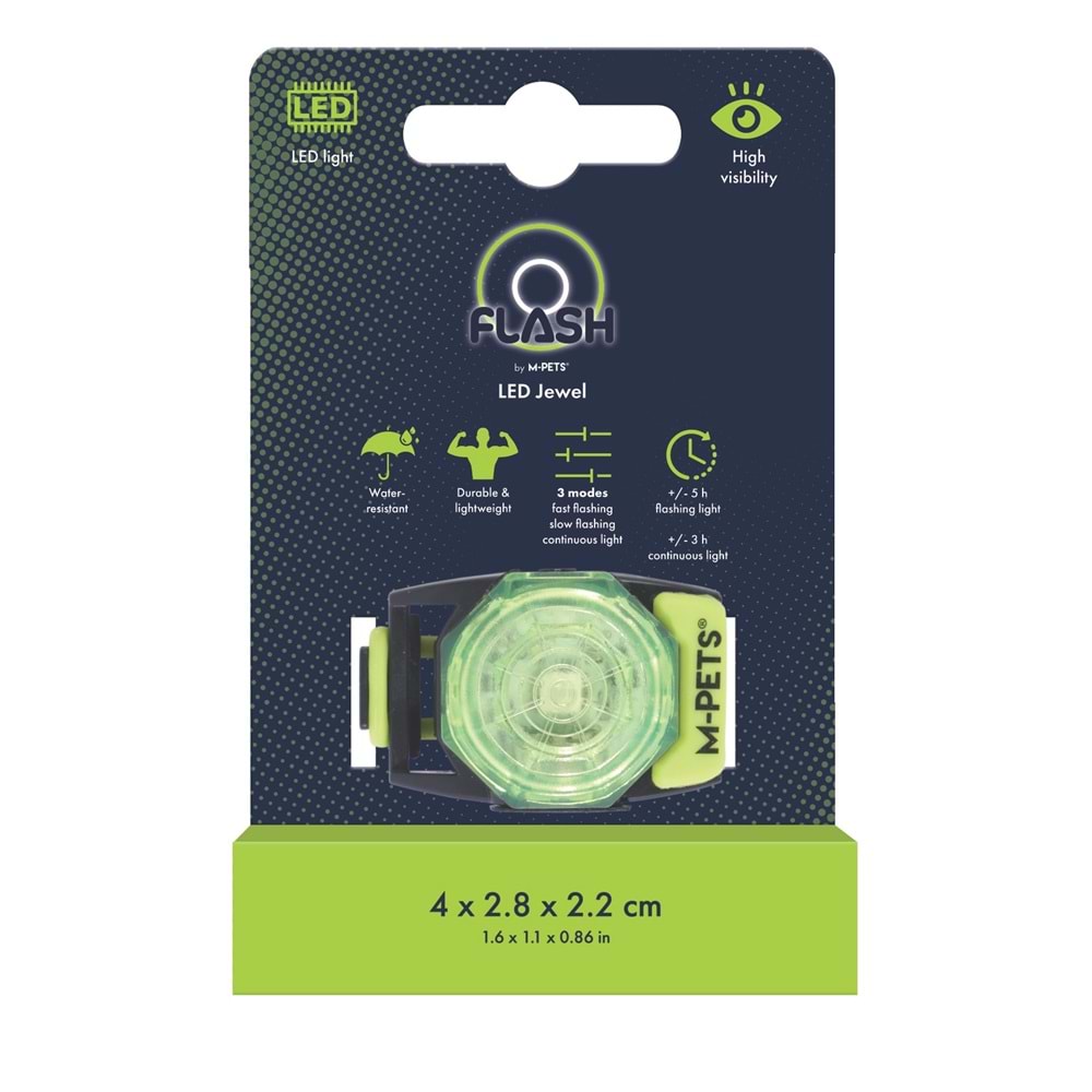 10855299 M-PETS FLASH LED JEWEL GÜVENLİK IŞIĞI DİSPLAY 24LÜ MULTİCOLOR