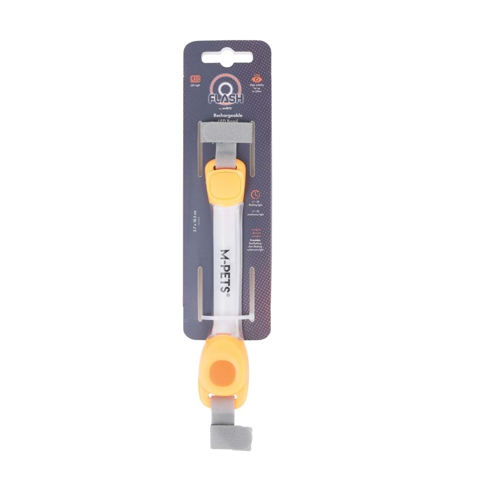 10856099 M-PETS FLASH LED BAND ORANGE