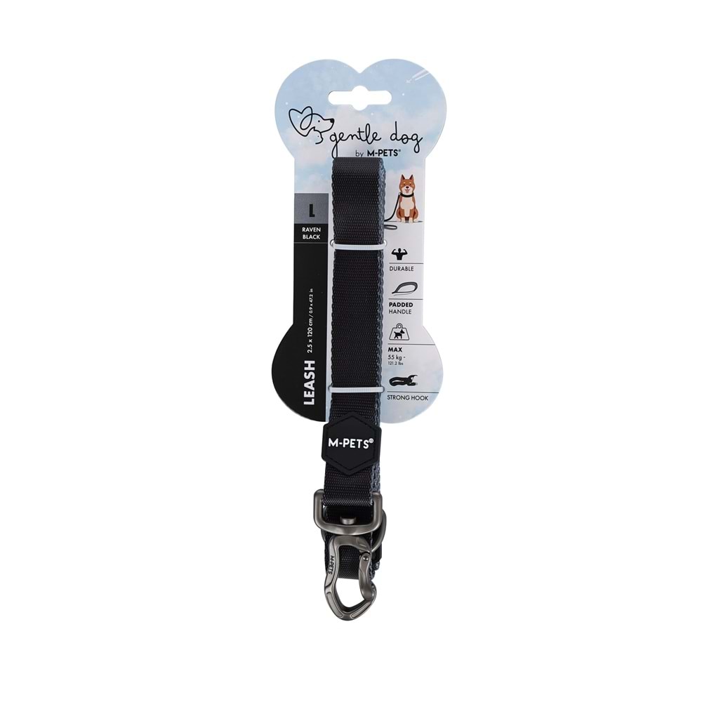 10858008 M-PETS GENTLE DOG GEZDİRME KAYIŞI (L) BLACK