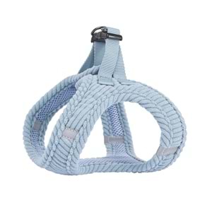 10859199 M-PETS VELVET DOG GÖĞÜS TASMASI BLUE (S)