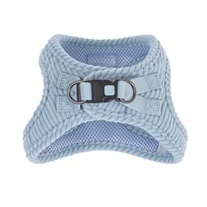 10859199 M-PETS VELVET DOG GÖĞÜS TASMASI BLUE (S)