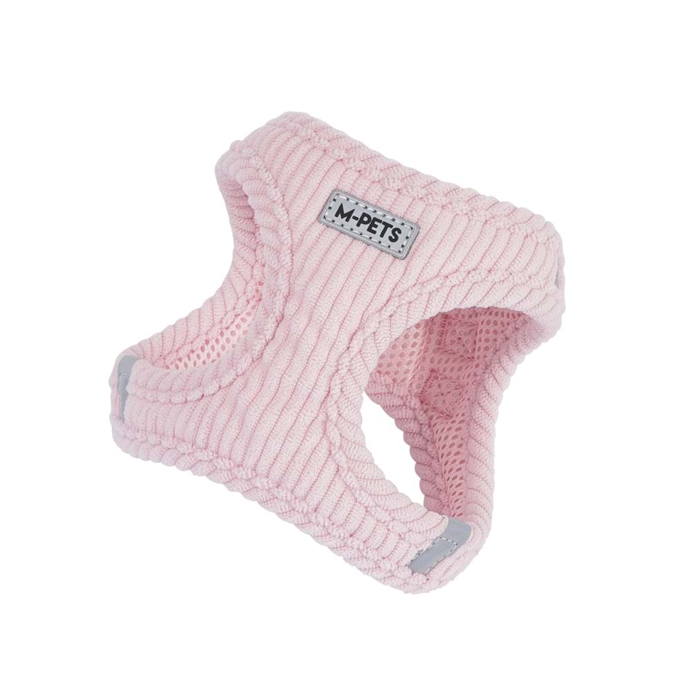 10860107 M-PETS VELVET DOG GÖĞÜS TASMASI PİNK (XS)