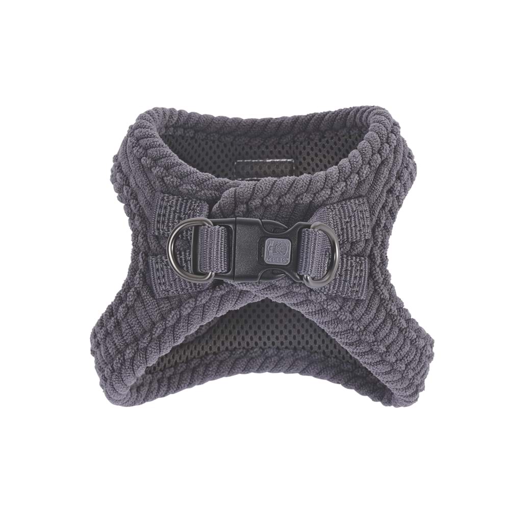 10860313 M-PETS VELVET DOG GÖĞÜS TASMASI GRİ (XS)