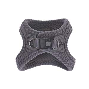 10860313 M-PETS VELVET DOG GÖĞÜS TASMASI GRİ (XS)