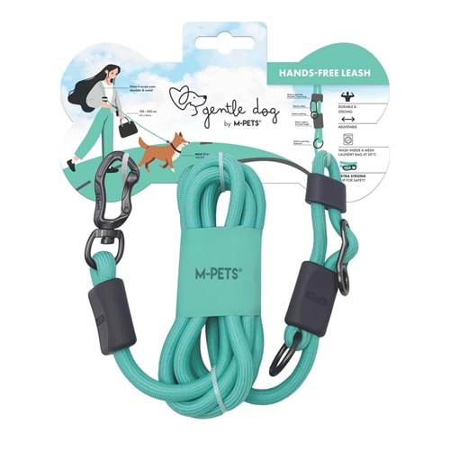 10860799 M-PETS GENTLE DOG FONKSİYONEL GEZDİRME TASMA GREEN
