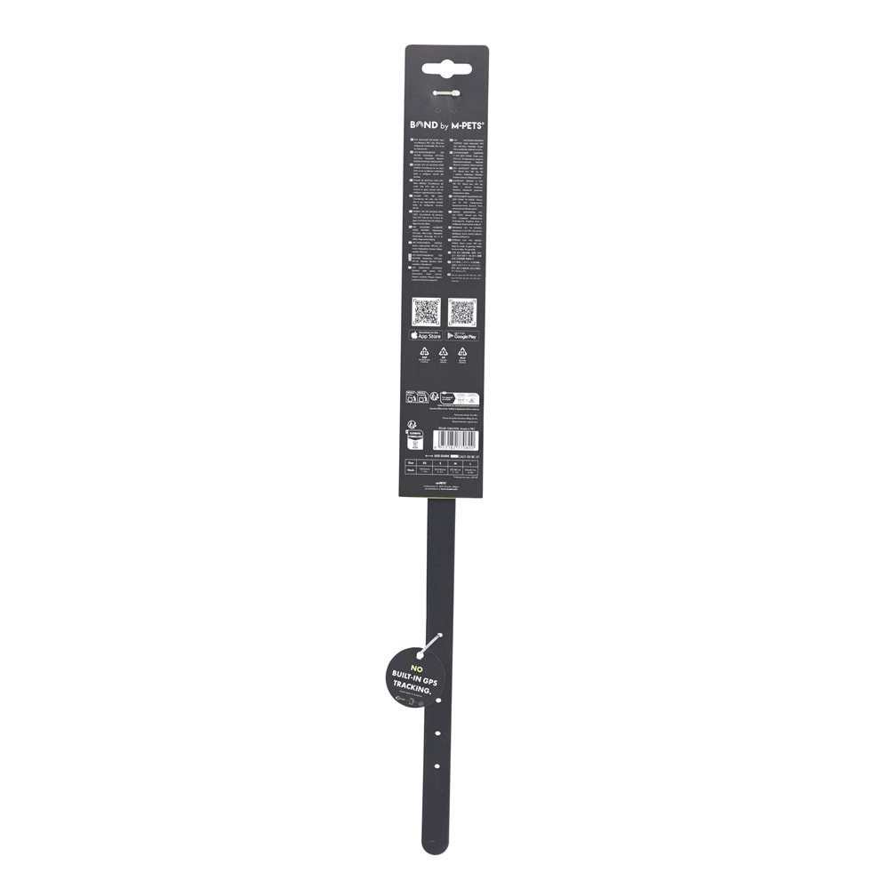 10861908 M-PETS BOND NFC SİSTEMLİ SİLİKON BOYUN TASMASI (L) BLACK