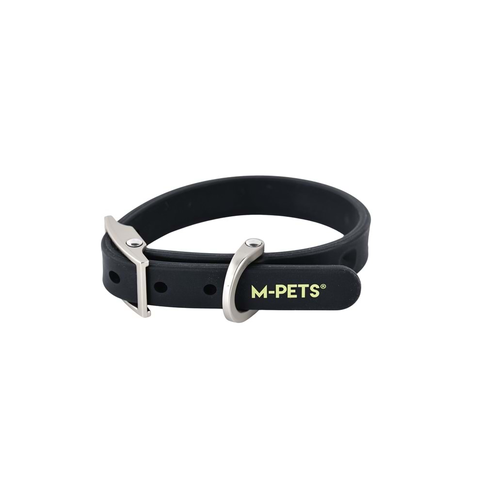 10861908 M-PETS BOND NFC SİSTEMLİ SİLİKON BOYUN TASMASI (L) BLACK