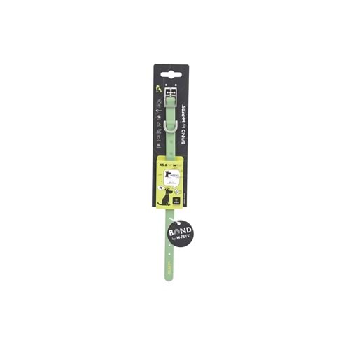 10862003 M-PETS BOND NFC SİSTEMLİ SİLİKON BOYUN TASMASI (XS) GREEN