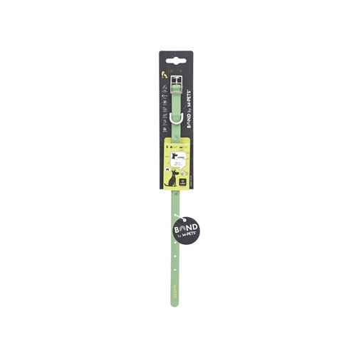 10862103 M-PETS BOND NFC SİSTEMLİ SİLİKON BOYUN TASMASI (S) GREEN