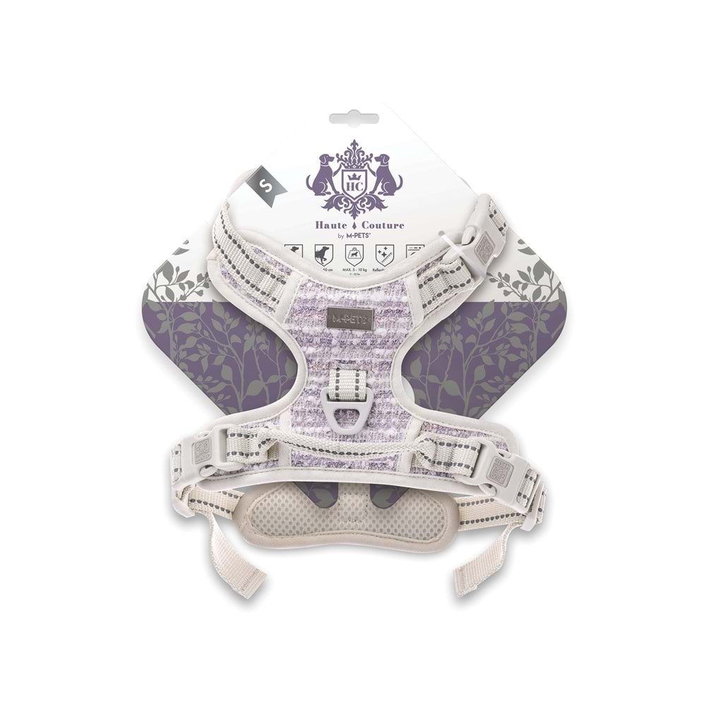 10863601 M-PETS HAUTE COUTURE KÖPEK GÖĞÜS TASMASI PURPLE (S)