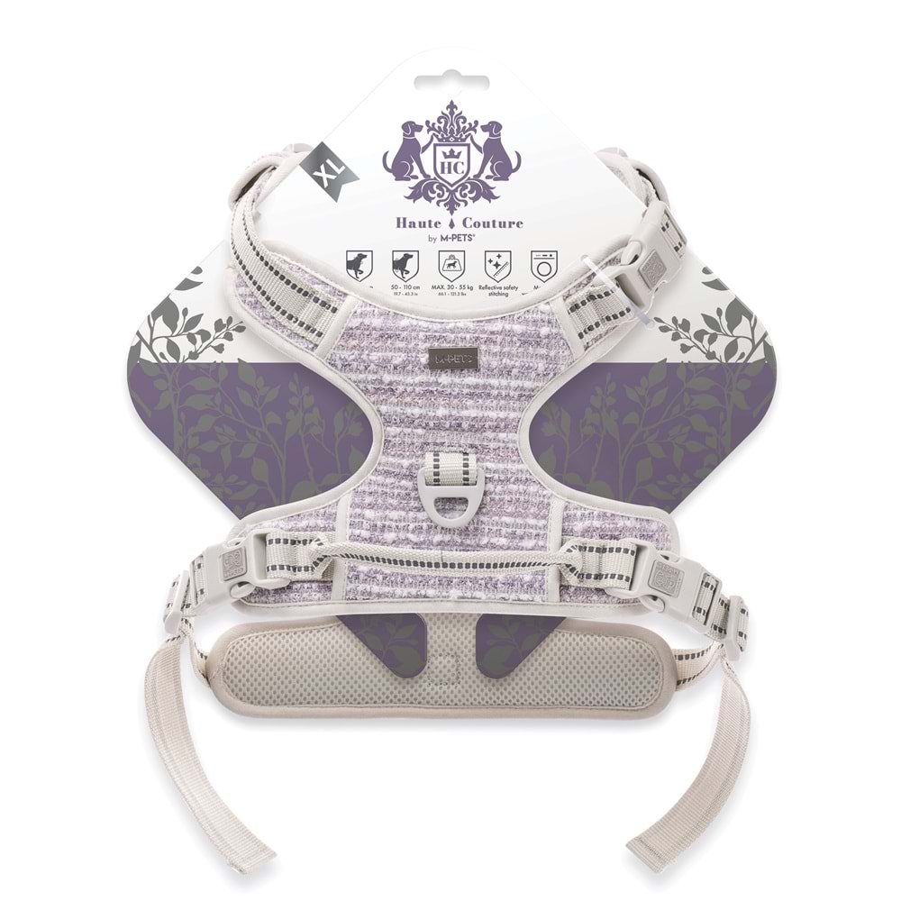 10863901 M-PETS HAUTE COUTURE KÖPEK GÖĞÜS TASMASI PURPLE (XL)