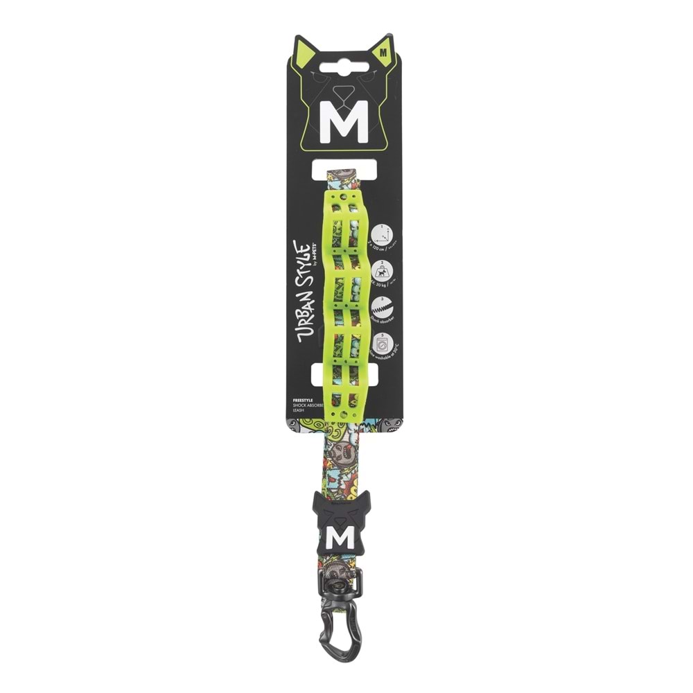 10865199 M-PETS URBAN STYLE FREESTYLE MULTİCOLOR ŞOK EMİCİ GEZDİRME TASMA (M)