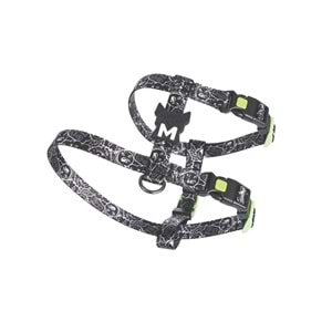 10869299 M-PETS URBAN STYLE BLACK/WHİTE ACTİVE KÖPEK GÖĞÜS TASMASI (L)