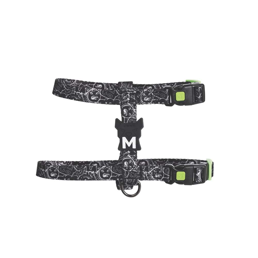 10869299 M-PETS URBAN STYLE BLACK/WHİTE ACTİVE KÖPEK GÖĞÜS TASMASI (L)