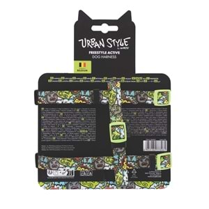 10869499 M-PETS URBAN STYLE MULTİCOLOR ACTİVE KÖPEK GÖĞÜS TASMASI (S)