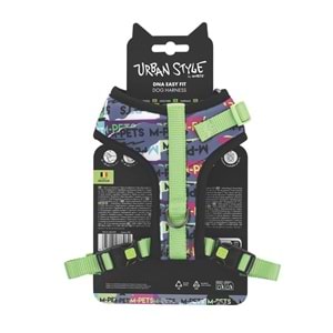 10871299 M-PETS URBAN STYLE DNA EASY FİT KÖPEK GÖĞÜS TASMASI (XS)