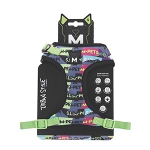 10871399 M-PETS URBAN STYLE DNA EASY FİT KÖPEK GÖĞÜS TASMASI (S)