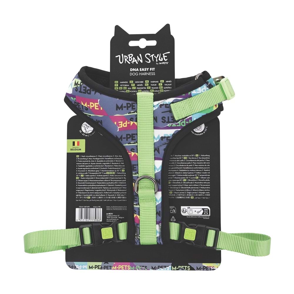 10871499 M-PETS URBAN STYLE DNA EASY FİT KÖPEK GÖĞÜS TASMASI (M)
