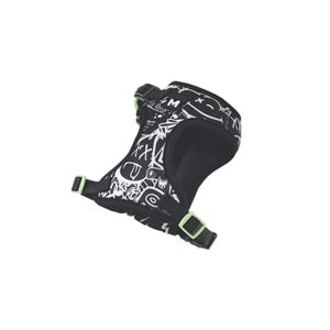 10872699 M-PETS URBAN STYLE BLACK/WHİTE EASY FİT KÖPEK GÖĞÜS TASMASI (M)