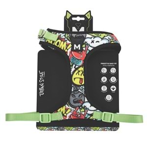 10873199 M-PETS URBAN STYLE MULTİCOLOR EASY FİT KÖPEK GÖĞÜS TASMASI (L)