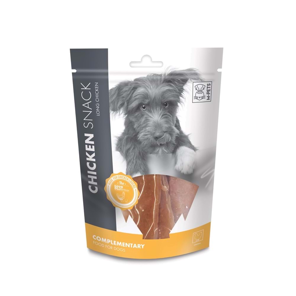 19010315 M-PETS LONG CHICKEN KÖPEK ÖDÜLÜ 80GR