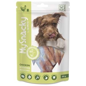 19011015 M-PETS MY SNACKY CHICKEN & RAWHIDE MUNCHY KÖPEK ÖDÜLÜ 80GR