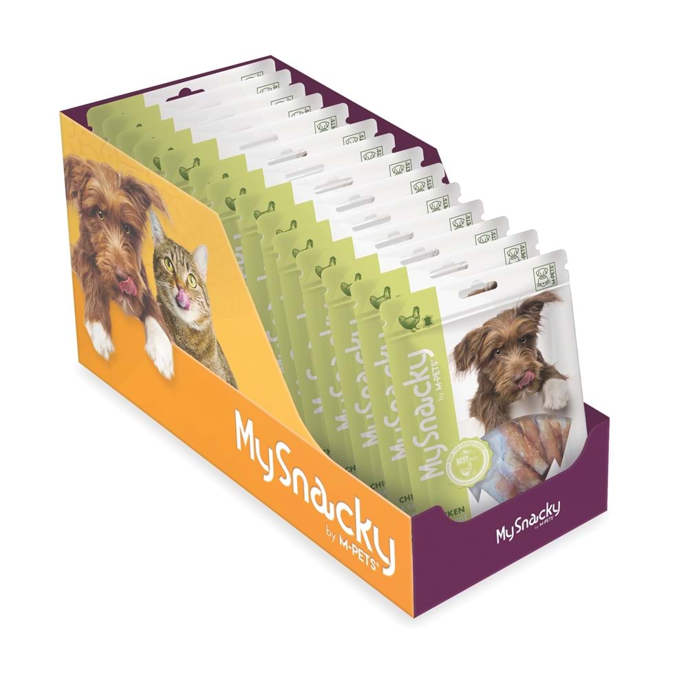 19011015 M-PETS MY SNACKY CHICKEN & RAWHIDE MUNCHY KÖPEK ÖDÜLÜ 80GR