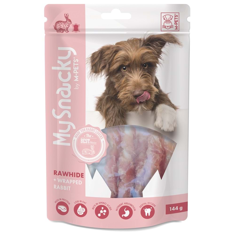 19025799 M-PETS MY SNACKY RABBIT RAWHIDE CRUNCHY KÖPEK ÖDÜLÜ 144GR
