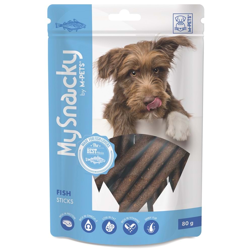 19027699 M-PETS MY SNACKY FISH STICKS KÖPEK ÖDÜLÜ 80GR