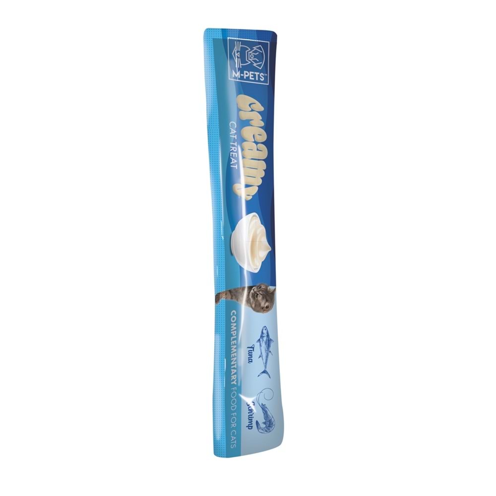 19038199 M-PETS CREAMY TON BALIKLI KARİDESLİ KEDİ ÖDÜLÜ 4X15GR
