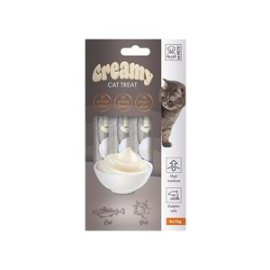 19038399 M-PETS CREAMY MORİNA BALIKLI BİFTEKLİ KEDİ ÖDÜLÜ 4X15GR