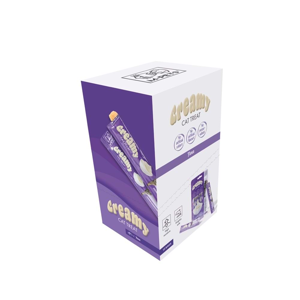19038599 M-PETS CREAMY TON BALIKLI KEDİ ÖDÜLÜ 4X15GR