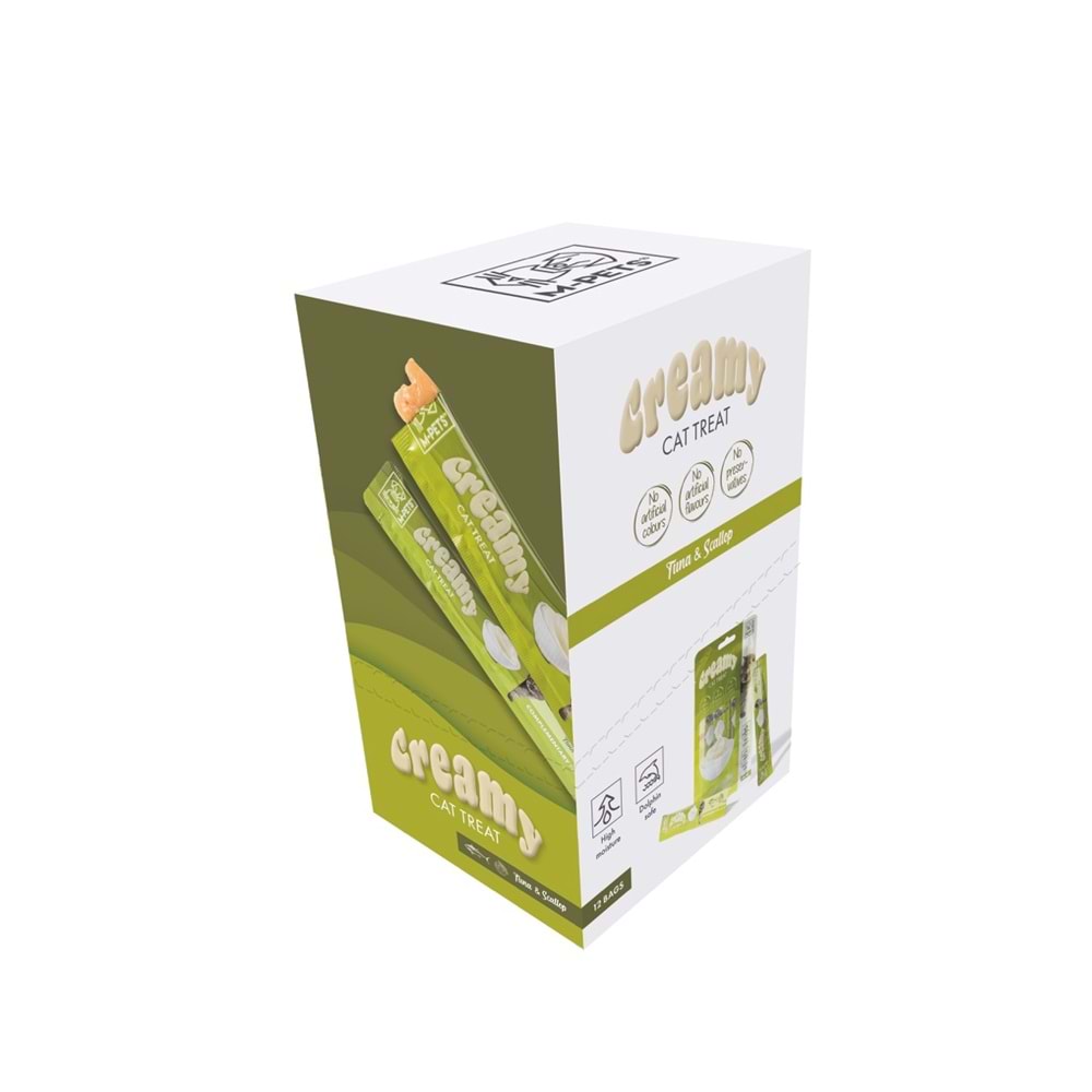 19038799 M-PETS CREAMY TON BALIKLI DENİZ TARAKLI KEDİ ÖDÜLÜ 4X15GR