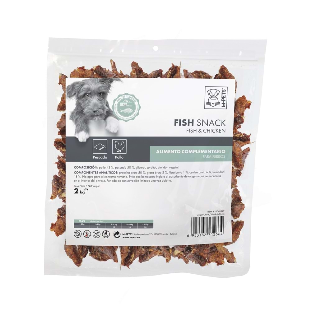 19040399 M-PETS BITE DELIGHT FISH & CHICKEN KÖPEK ÖDÜLÜ 2KG