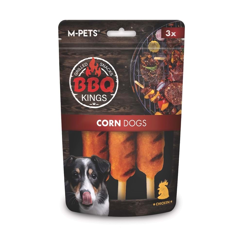 19041399-M-PETS BBQ KINGS CORN DOGS CHICKEN ÖDÜL 90GR