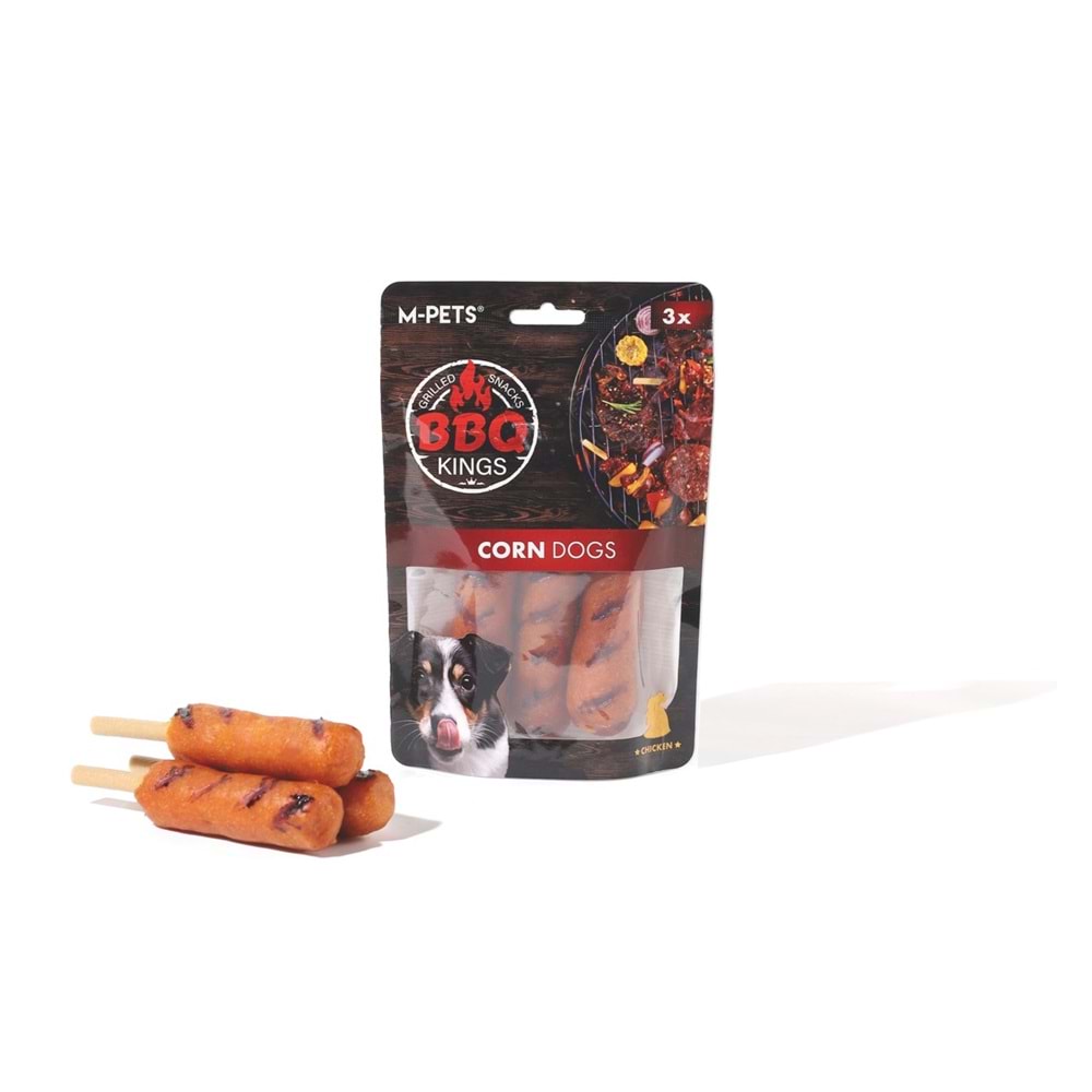19041399-M-PETS BBQ KINGS CORN DOGS CHICKEN ÖDÜL 90GR