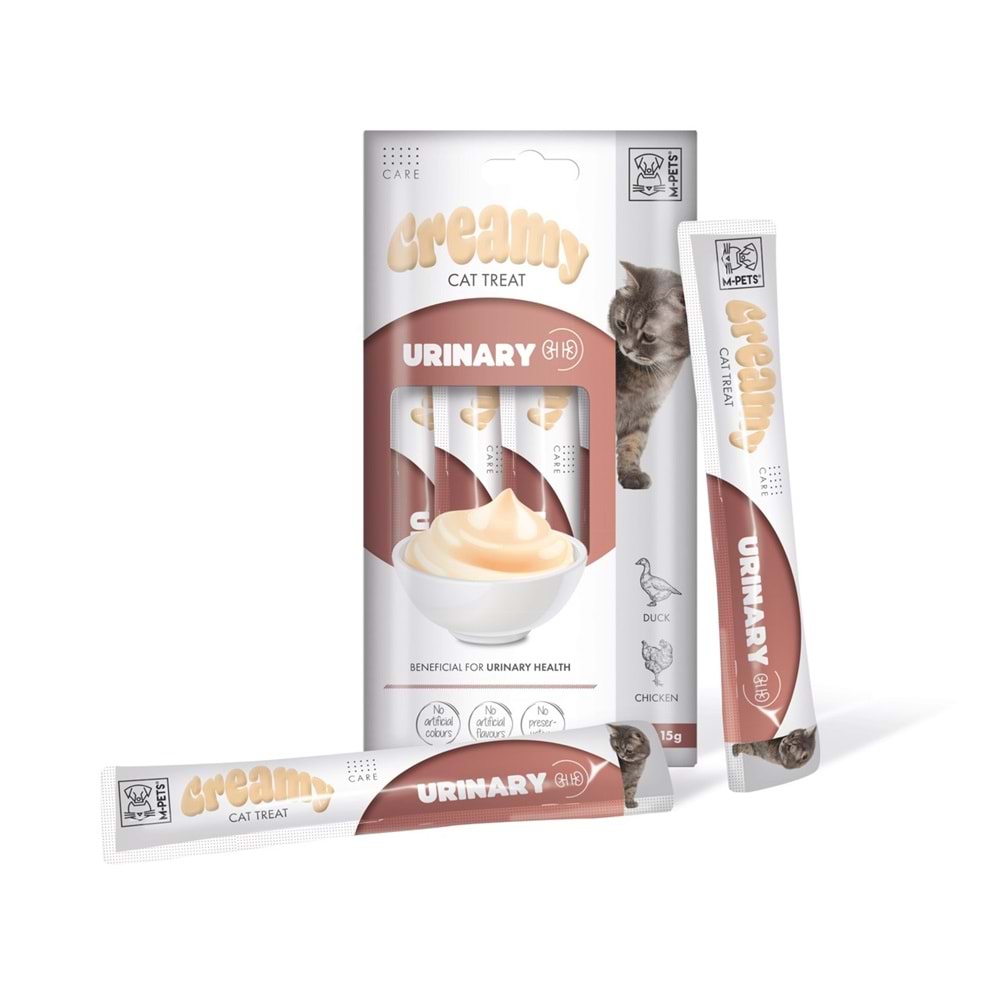 19049799 M-PETS URINARY FONKSİYONEL CREAMY KEDİ ÖDÜLÜ 4X15GR