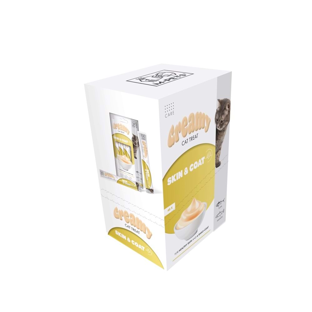19049999 M-PETS SKIN & COAT FONKSİYONEL CREAMY KEDİ ÖDÜLÜ 4X15GR