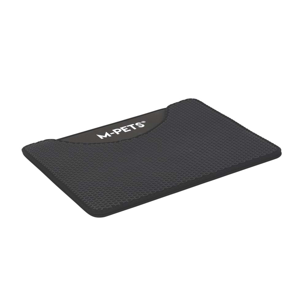 20117903 M-PETS DUPLEX ELEKLİ KEDİ KUMU PASPASI SİYAH 60X45CM