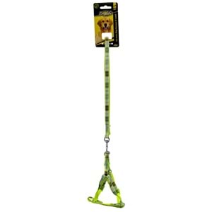 202585-DOGLİFE KÖPEKLER İÇİN EKOSE DESENLİ GÖĞÜS TASMASI+GEZDİRME 1,0CM