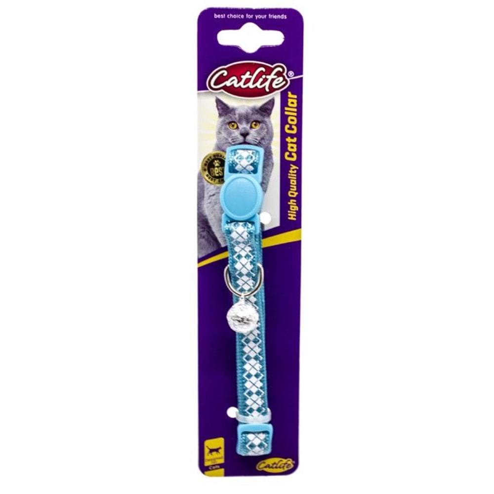 202591-CATLİFE KEDİLER İÇİN ZİLLİ BOYUN TASMASI MİX COLOR
